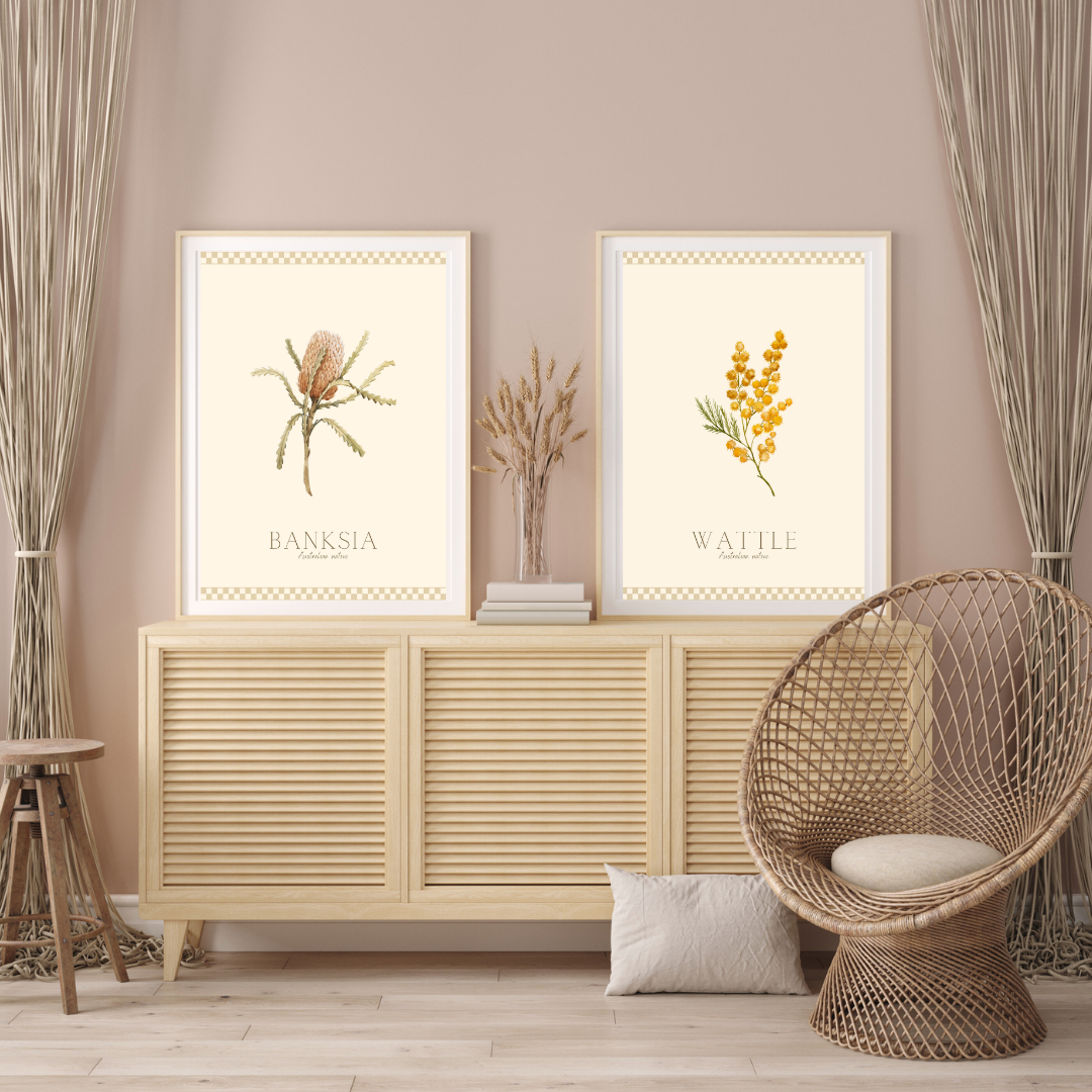 Wattle Australian Flower Poster