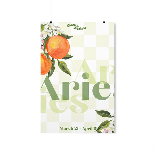 Aries Fruit Poster