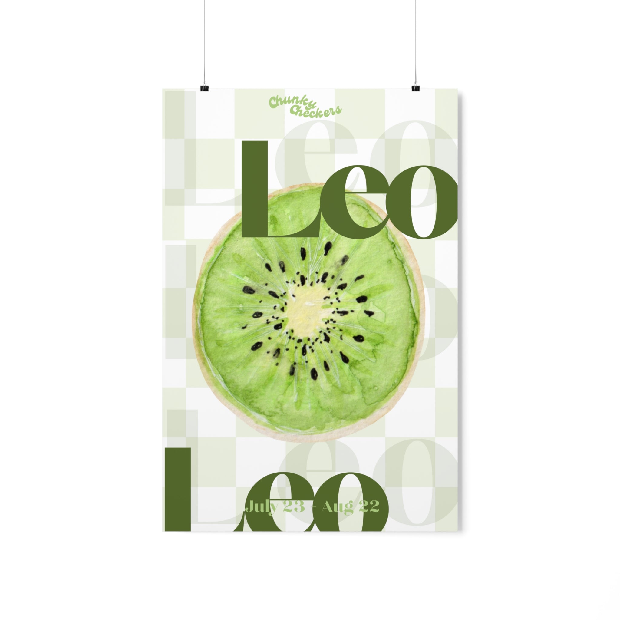 Leo Fruit Poster – Chunky Checkers