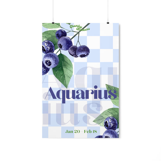 Aquarius Fruit Poster