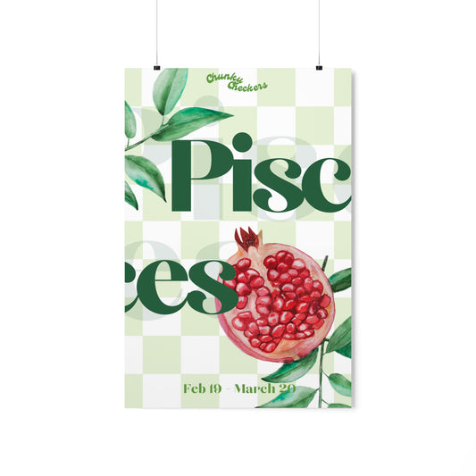 Pisces Fruit Poster