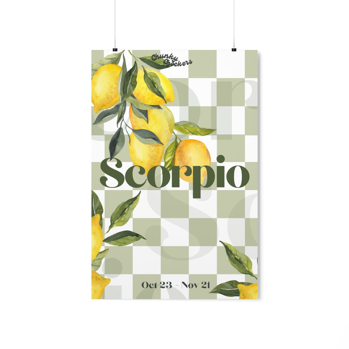 Scorpio Fruit Poster