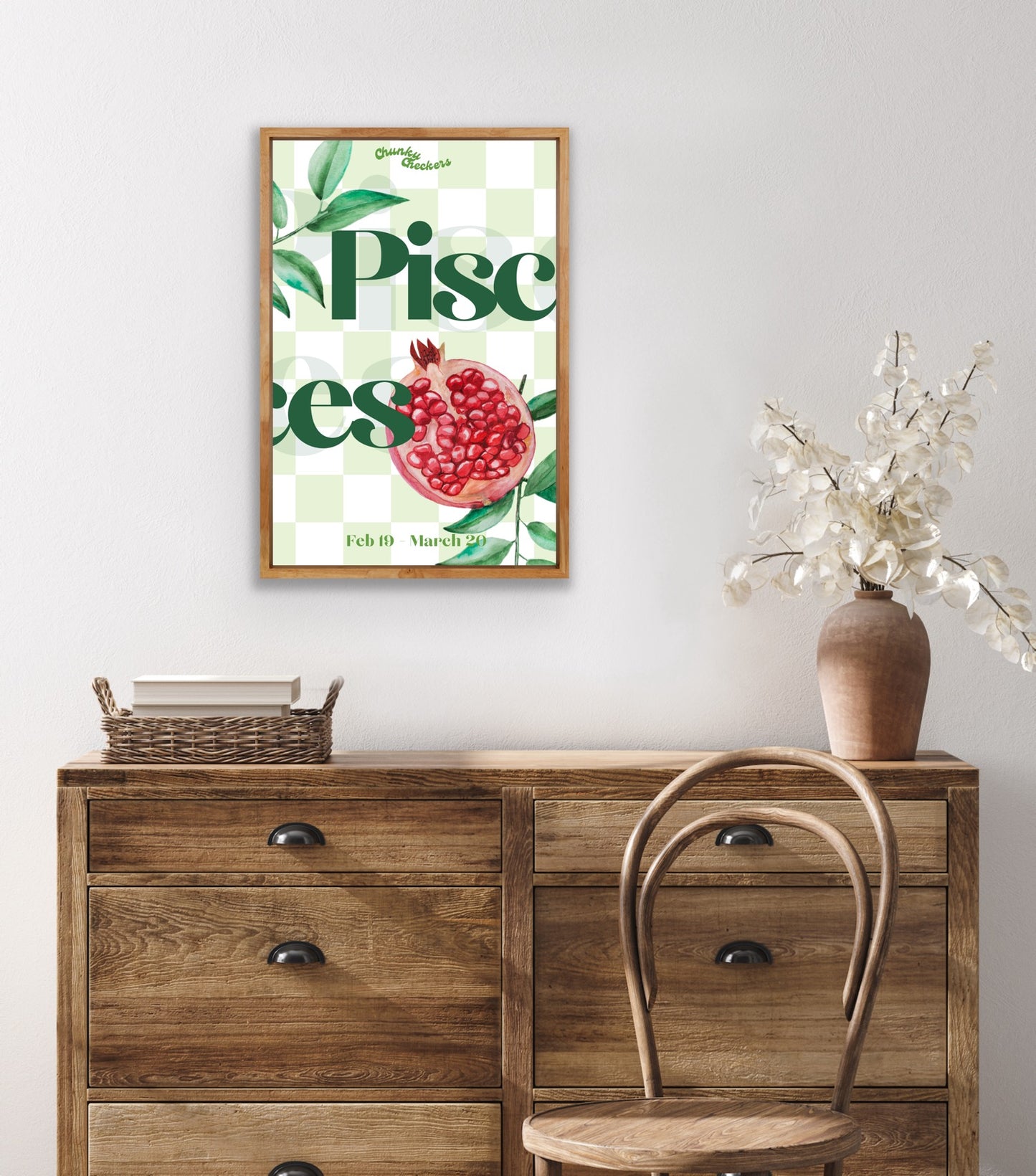 Pisces Fruit Poster