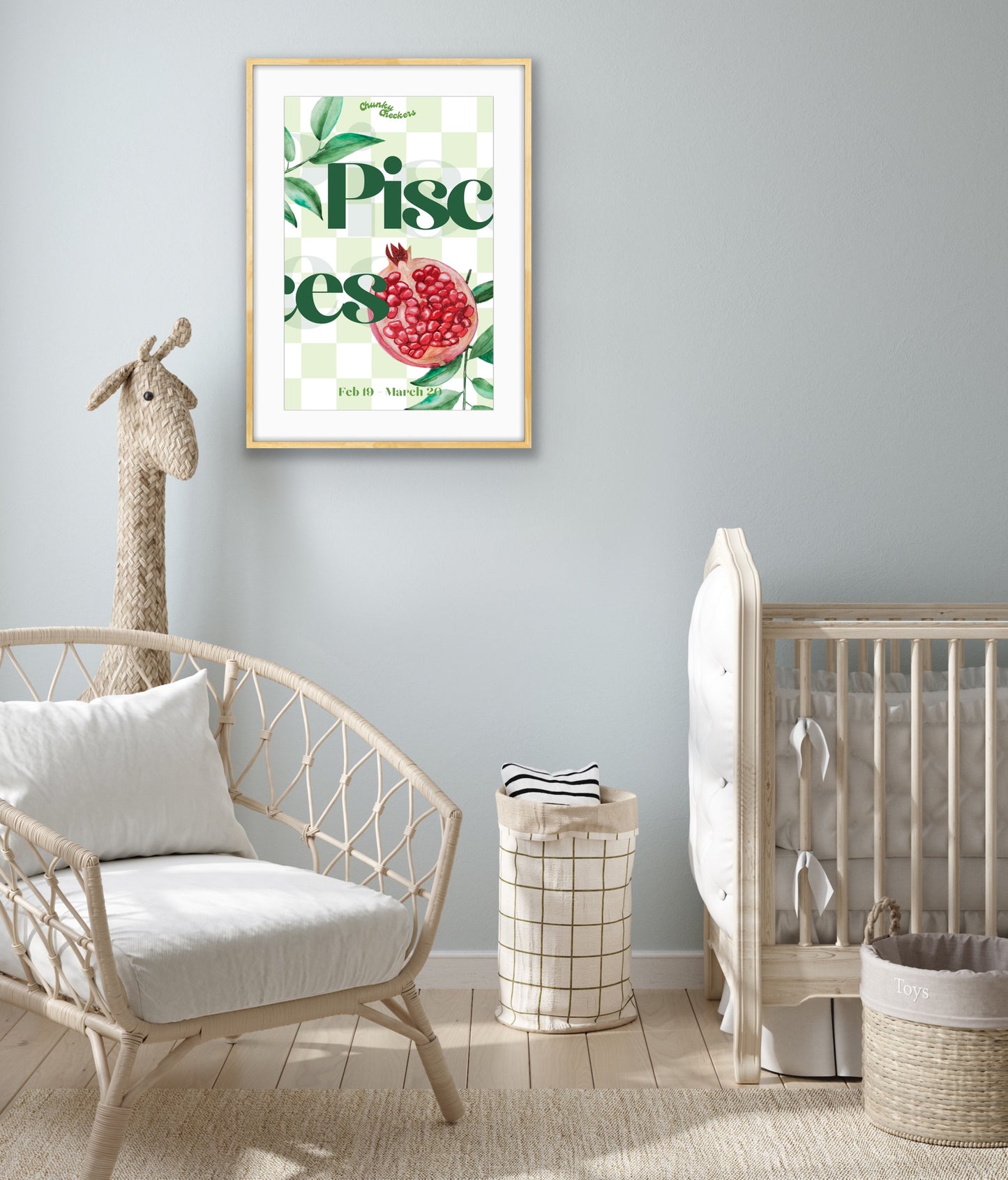 Pisces Fruit Poster